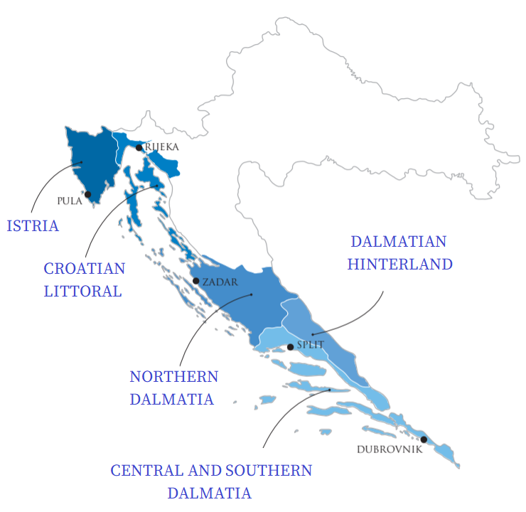Croatian coastal Wine Region