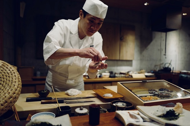 japanese chef in the kitchen