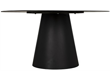 Best Steel Round Black Dining Table For 6