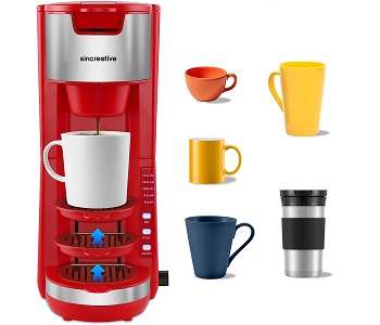 Best With Frother Red K Cup Coffee Maker