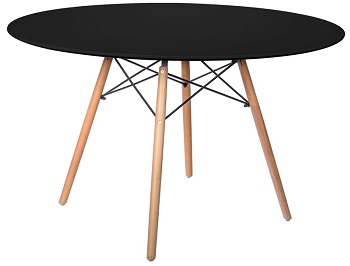 Best Wooden Round Black Dining Table For 6