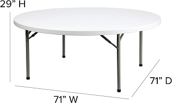 Flash Furniture Granite White Table