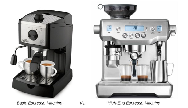Difference Between A Basic Espresso Machine And High-End Espresso Machine