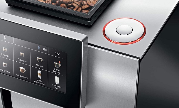 touch screen of a coffee maker