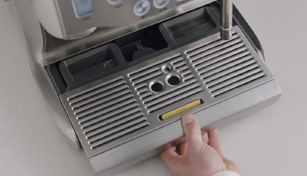 Removing A Drip Tray From An Espresso Machine