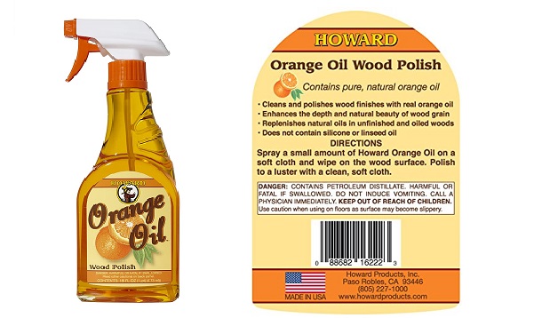 Howard Products ORS016 Orange Oil Wood Polish