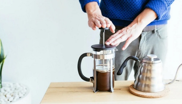 Using A Large French Press To Brew Coffee