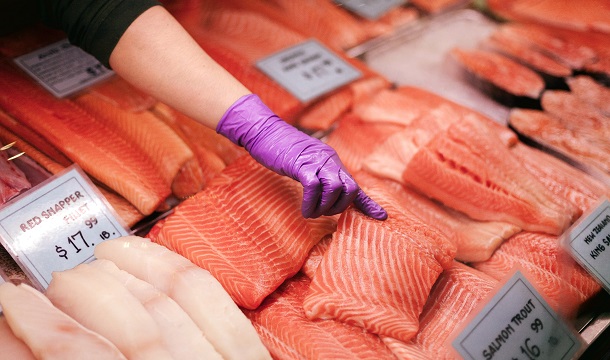 choosing salmon