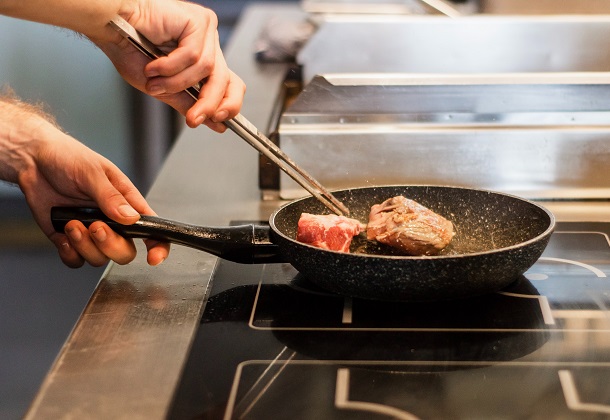 cooking in granite pan