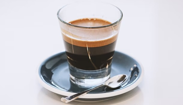 A Shot Of Espresso With Crema