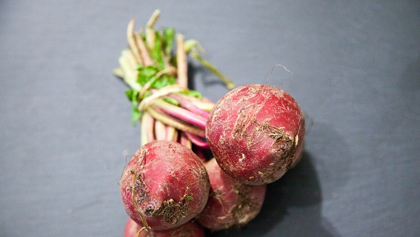 rutabaga root and leaves