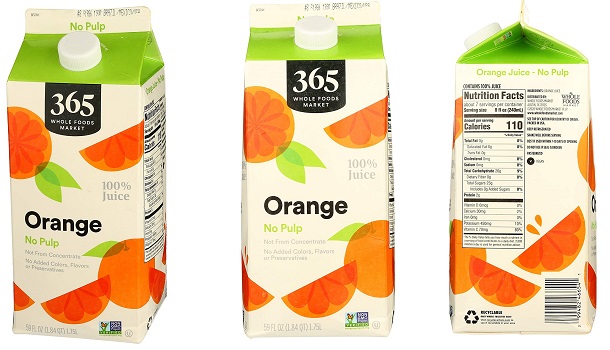 unopened orange juice